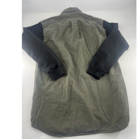 Vintage Ralph Lauren Shirt Mens Extra Large Green Sweatshirt Sleeves Button - Picture 6 of 8